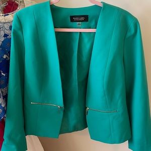 Emerald green blazer
